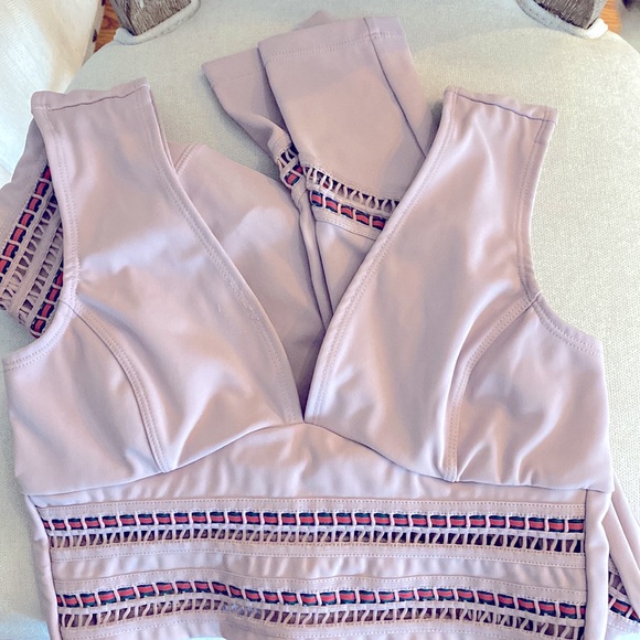 Free People Movement Mauve workout Yoga Legging Bra Set - Picture 3 of 8